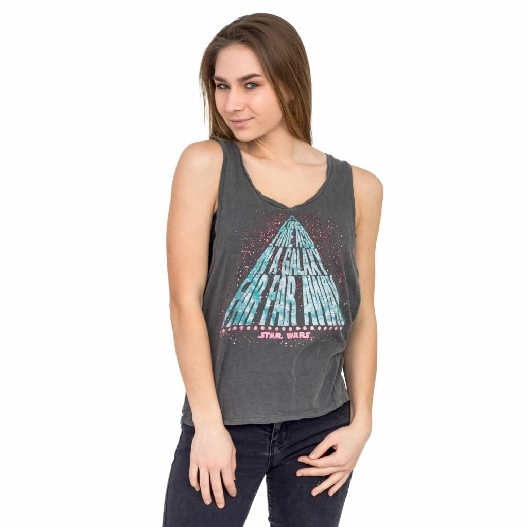 Junk Food Star Wars Galaxy Far Far Away Juniors Tank Top Shirts / Tops 4 Junk Food Star Wars Galaxy Far Far Away Juniors Tank Top Shirts / Tops