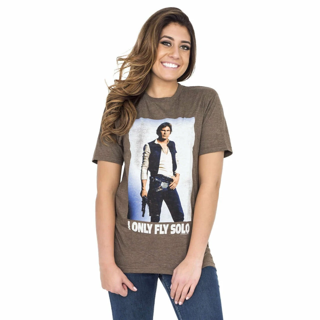 Junk Food Shirts / Tops Star Wars Han Solo I Only Fly Solo T-Shirt