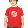 Trevco The Flash Lightning Bolt Faded Logo Youth T-shirt Youth Shirts