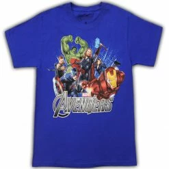 Mad Engine The Avengers Team Superglow Youth T-Shirt Shirts / Tops