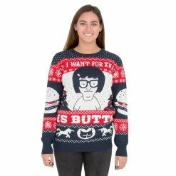 Ripple Junction Sweaters & Sweatshirts Tina All I Want For Xmas Is Butts Sweater