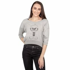 Fifth Sun Tweety Bird Chick With Brains Cropped Sweatshirt 9 Fifth Sun Tweety Bird Chick With Brains Cropped Sweatshirt