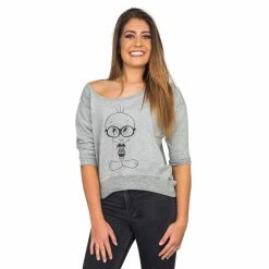Fifth Sun Tweety Bird Chick With Brains Cropped Sweatshirt 7 Fifth Sun Tweety Bird Chick With Brains Cropped Sweatshirt