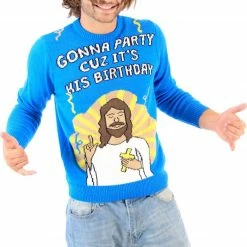 Costume Agent Gonna Party Cuz It's His Birthday Ugly Sweater Sweaters & Sweatshirts