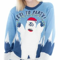 Costume Agent Sweaters & Sweatshirts Yeti To Party Light Up Ugly Christmas Sweater 7 Costume Agent Sweaters & Sweatshirts Yeti To Party Light Up Ugly Christmas Sweater