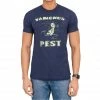 Isaac Morris Vamonos Pest Logo Adult Navy T-Shirt
