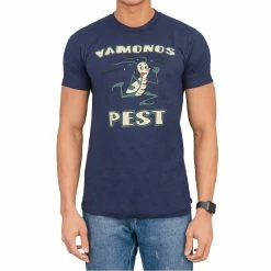Isaac Morris Vamonos Pest Logo Adult Navy T-Shirt