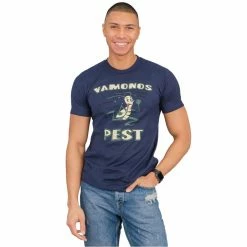 Isaac Morris Vamonos Pest Logo Adult Navy T-Shirt