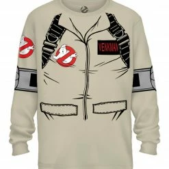 Mad Engine Venkman Long Sleeve Costume T-Shirt With Back Print
