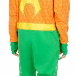 Underboss Aquaman Uniform Hooded One Piece Pajama Pajamas / Underwear