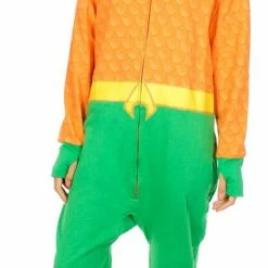 Underboss Aquaman Uniform Hooded One Piece Pajama Pajamas / Underwear