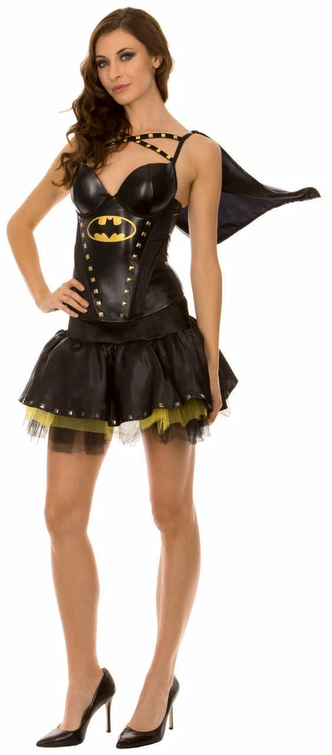 Underboss MOVIES Batman Sexy Studded Corset And Skirt Costume Set 3 Underboss MOVIES Batman Sexy Studded Corset And Skirt Costume Set