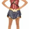 Underboss MOVIES Wonder Woman Warrior Corset And Skirt Costume Set