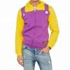Fifth Sun GAMES Wario Adult Costume Zip Up Hoodie Sweatshirt