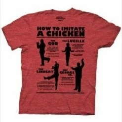 Ripple Junction How To Imitate A Chicken Adult Heather Red T-shirt