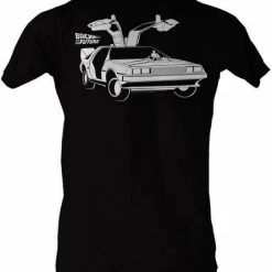 American Classics Back To The Future Open Delorean Car T-shirt Men's Shirts