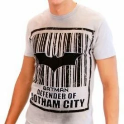 Trevco Shirts / Tops Batman Barcode Defender Of Gotham City T-Shirt