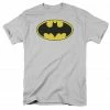 Trevco Batman Logo Silver Adult T-shirt
