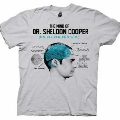 Ripple Junction Shirts / Tops The Mind Of Dr. Sheldon Cooper Ice Grey Mens T-shirt
