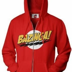 Ripple Junction The Big Bang Theory Bazinga! Adult Zip Up Sweatshirt Hoodie
