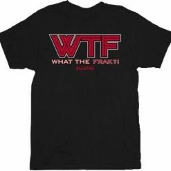 Trevco Red Logo What The Frack Adult T-Shirt Shirts / Tops
