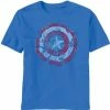 Trevco Captain America Glass Shield Shatter T-shirt Shirts / Tops