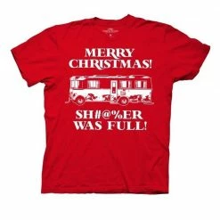Ripple Junction Merry Christmas Shitter Was Full Griswolds Adult T-shirt Shirts / Tops