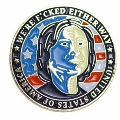 Costume Agent Trump Clinton Fcked Either Way Flip Coin