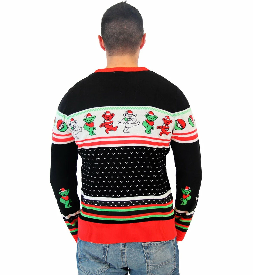 Mighty Fine Sweaters & Sweatshirts Grateful Dead Dancing Bears Ugly Christmas Sweater 4 Mighty Fine Sweaters & Sweatshirts Grateful Dead Dancing Bears Ugly Christmas Sweater