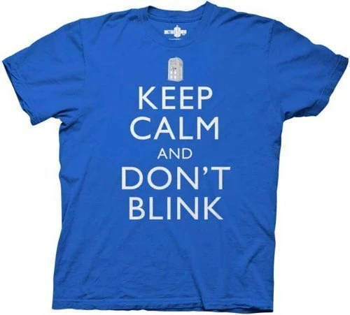 Ripple Junction Keep Calm Dont Blink Blue T-Shirt 3 Ripple Junction Keep Calm Dont Blink Blue T-Shirt