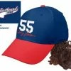 Vendor-unknown Kenny Powers 55 Baselball Cap Hat With Mullet Wig Hats