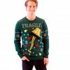 Costume Agent Fragile Leg Lamp Light Up Ugly Christmas Xmas Sweater 2 Costume Agent Fragile Leg Lamp Light Up Ugly Christmas Xmas Sweater