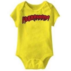 Art Box Kids / Infants Hulk Hogan Logo Yellow Baby Romper