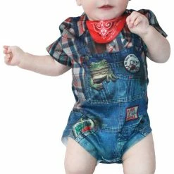 Faux Real Faux Hillbilly Baby Romper Costume