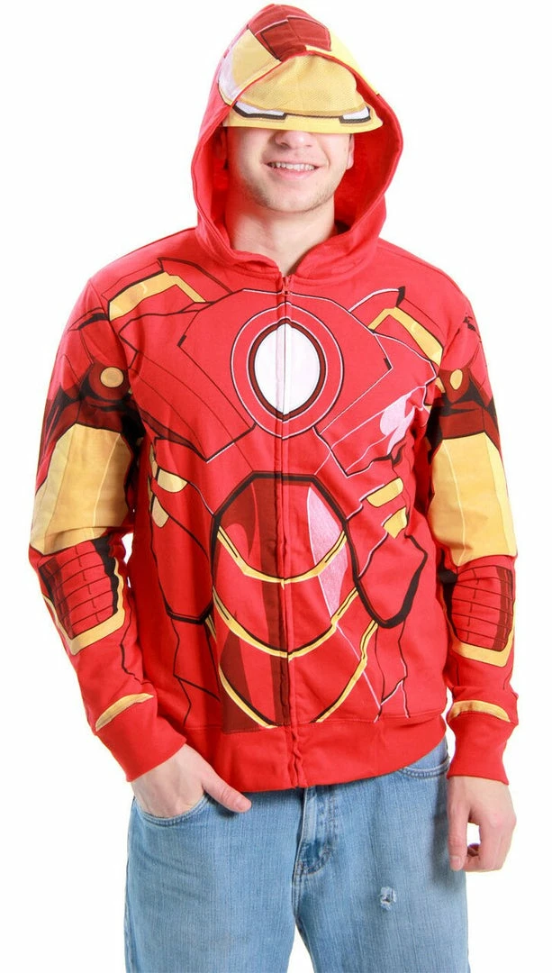 Freeze Iron Man Costume Zip-Up Hooded Sweatshirt Hoodie Sweaters & Sweatshirts 3 Freeze Iron Man Costume Zip-Up Hooded Sweatshirt Hoodie Sweaters & Sweatshirts