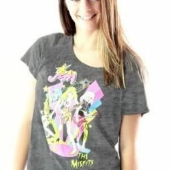 Mighty Fine Jem And The Holograms The Misfits Playing Retro T-Shirt