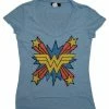 Junk Food Wonder Woman The Skipper Logo Scoop Neck T-shirt