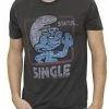 Junk Food Smurfs Status Single Vintage Inspired T-shirt 2 Junk Food Smurfs Status Single Vintage Inspired T-shirt