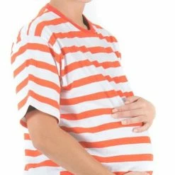 Costume Agent Juno Orange And White Pregnant Impersonation T-Shirt Shirts / Tops