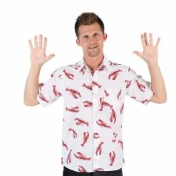 Ripple Junction Cosmo Kramer Lobster Button-Up Shirt
