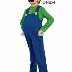 TVStoreOnline Sales 8 Rubies GAMES Super Mario Bros Youth Luigi Costume