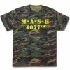 American Classics MASH 4077th Camouflage Yellow Print T-Shirt Shirts / Tops