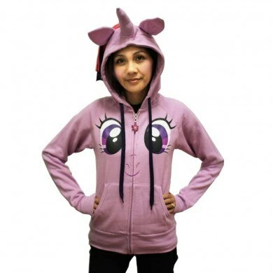 Mighty Fine Twilight Sparkle Face Lilac Costume Hoodie With Mane & Horn 3 Mighty Fine Twilight Sparkle Face Lilac Costume Hoodie With Mane & Horn