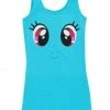 Mighty Fine Rainbow Dash Big Face Tank Dress Dresses / Leggings