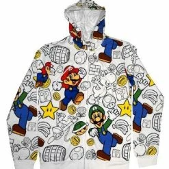 Fifth Sun Luigi Allover Mens Zip-Up Sweatshirt Hoodie