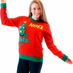 Costume Agent Noel Light Up Smiling Christmas Xmas Tree Ugly Christmas Sweater