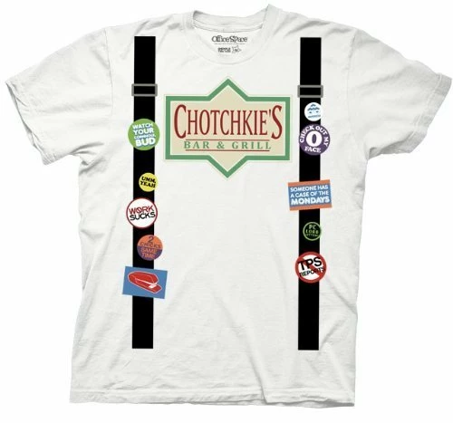 Ripple Junction Office Space Chotchkie's Bar & Grill Suspenders Costume T-shirt Shirts / Tops 3 Ripple Junction Office Space Chotchkie's Bar & Grill Suspenders Costume T-shirt Shirts / Tops