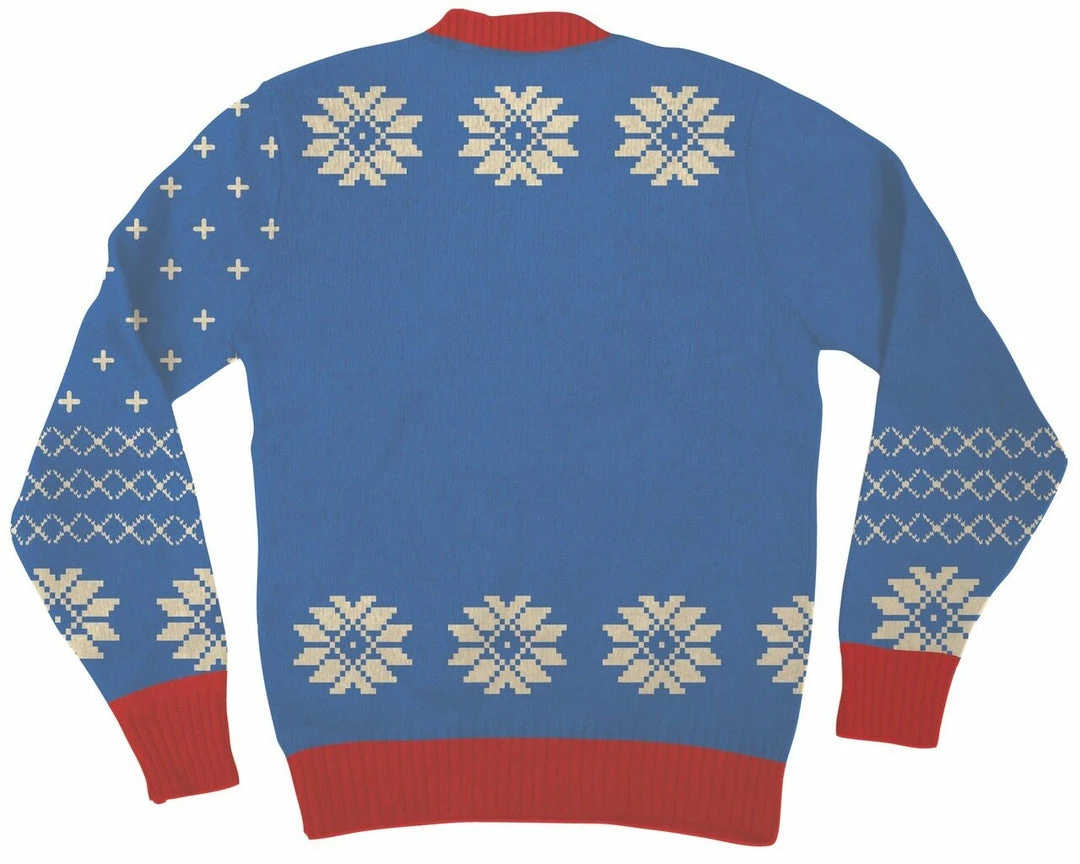 Junk Food The Smurfs Papa Smurf As Santa Ugly Christmas Sweater Sweaters & Sweatshirts