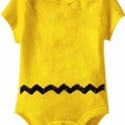 Art Box Baby Shirts Charlie Brown Costume Yellow Romper