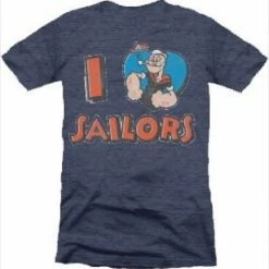Life Clothing Animation Popeye The Sailorman I Love Heart Sailors T-shirt